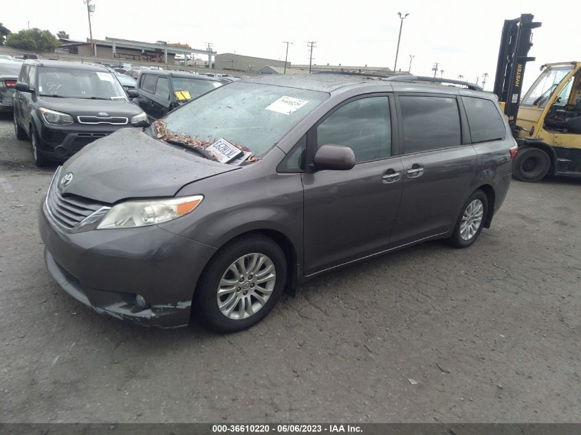 2015 TOYOTA SIENNA XLE/XLE AAS/LTD - 5TDYK3DC2FS558599