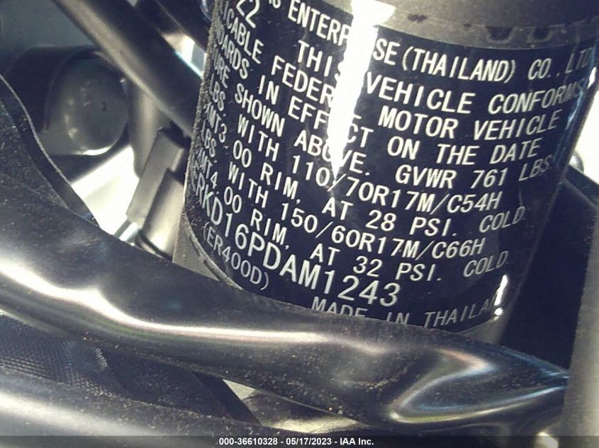 2023 KAWASAKI ER400 D JKAERKD16PDAM1243