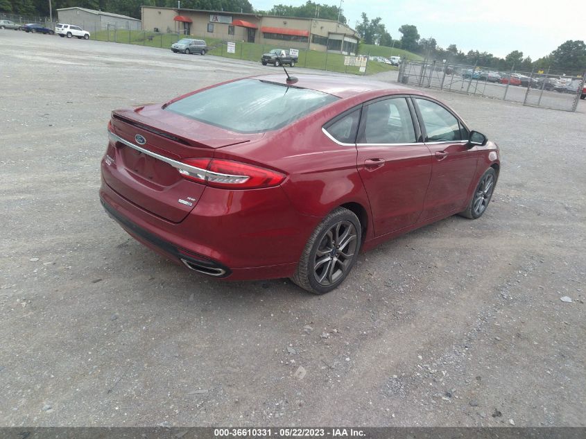 2017 FORD FUSION SE - 3FA6P0T96HR219109