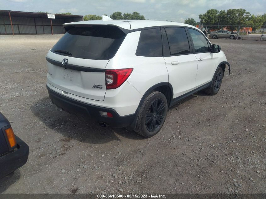 2021 HONDA PASSPORT SPORT - 5FNYF8H29MB019076