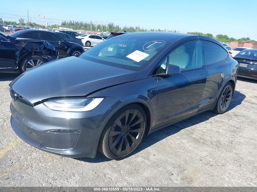 VIN 7SAXCBE5XNF354187 2022 TESLA MODEL X