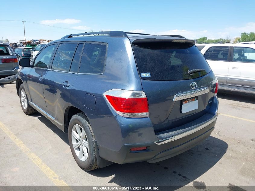 2013 TOYOTA HIGHLANDER - 5TDBK3EH1DS218468