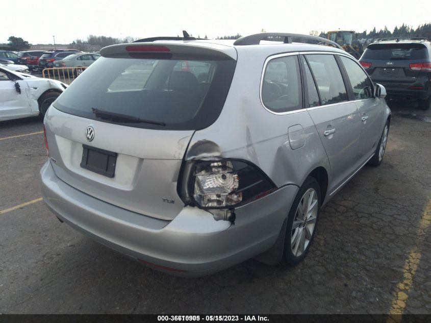 2013 VOLKSWAGEN JETTA SPORTWAGEN TDI W/SUNROOF - 3VWPL7AJ2DM663592