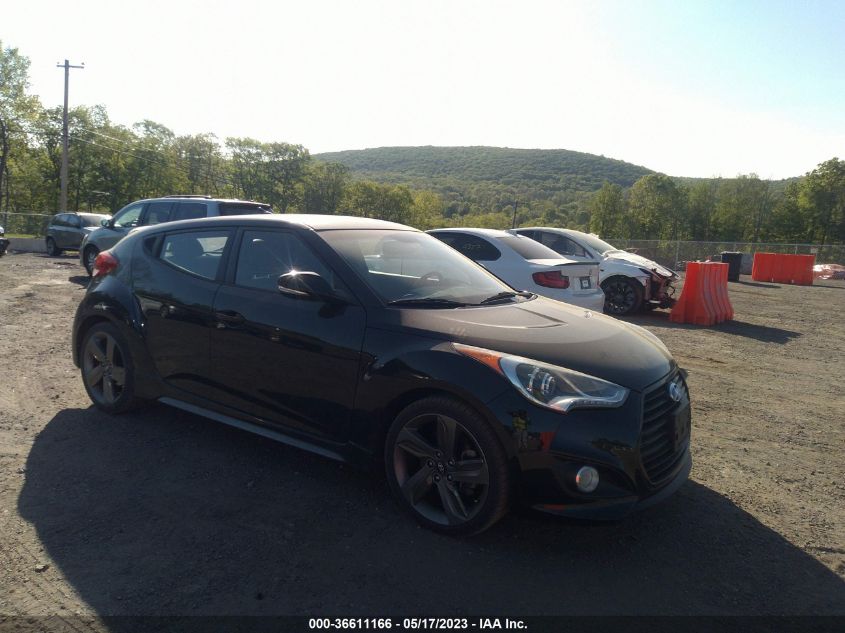 2014 HYUNDAI VELOSTER TURBO - KMHTC6AE4EU190737