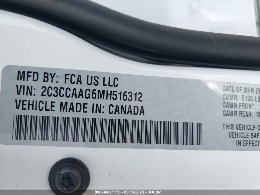 2021 CHRYSLER 300 TOURING - 2C3CCAAG6MH516312