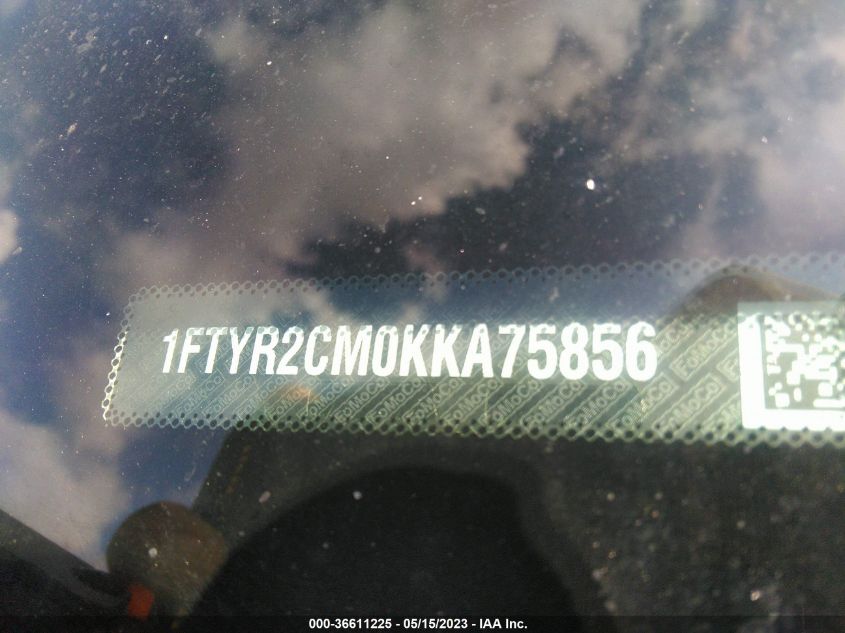 2019 FORD TRANSIT VAN - 1FTYR2CM0KKA75856