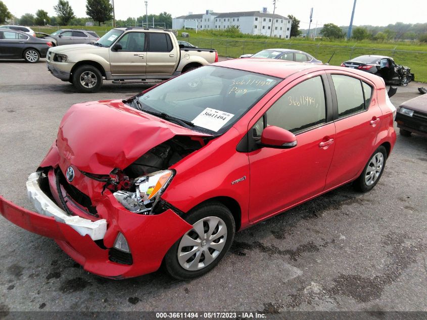 2014 TOYOTA PRIUS C ONE/THREE/TWO/FOUR - JTDKDTB39E1565788