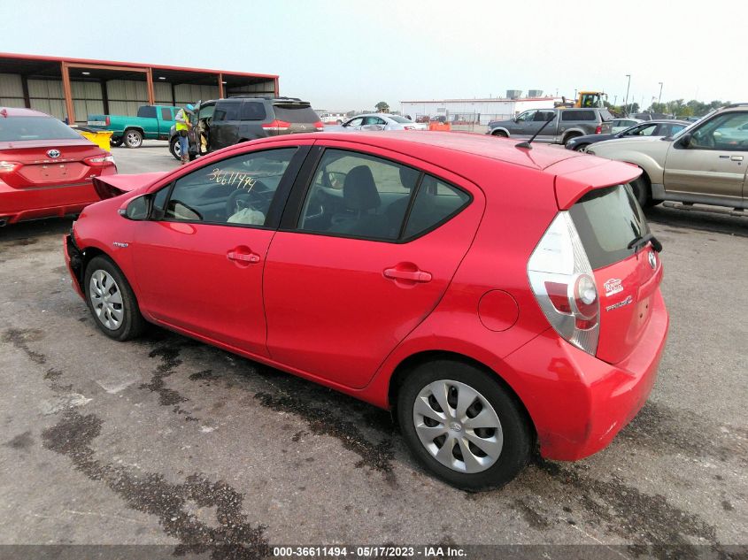2014 TOYOTA PRIUS C ONE/THREE/TWO/FOUR - JTDKDTB39E1565788