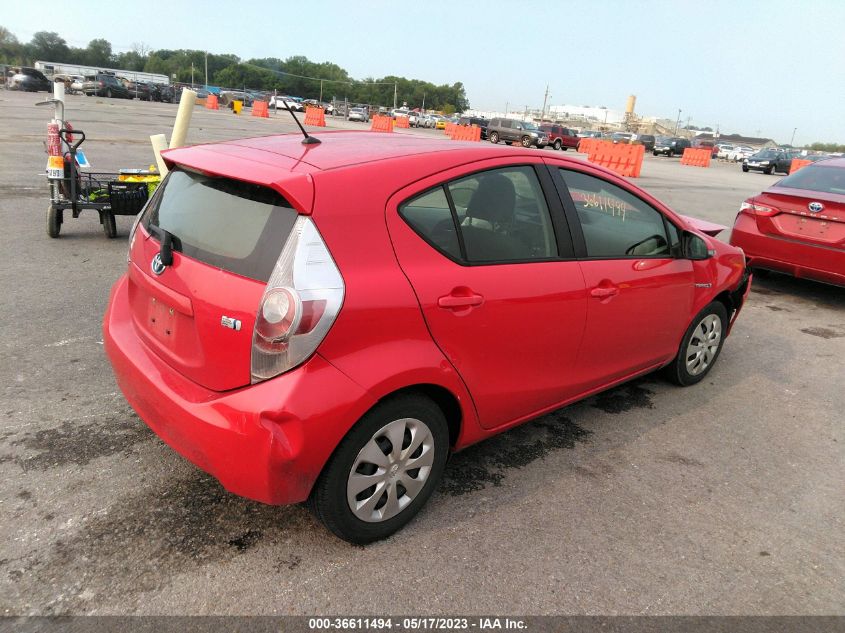 2014 TOYOTA PRIUS C ONE/THREE/TWO/FOUR - JTDKDTB39E1565788