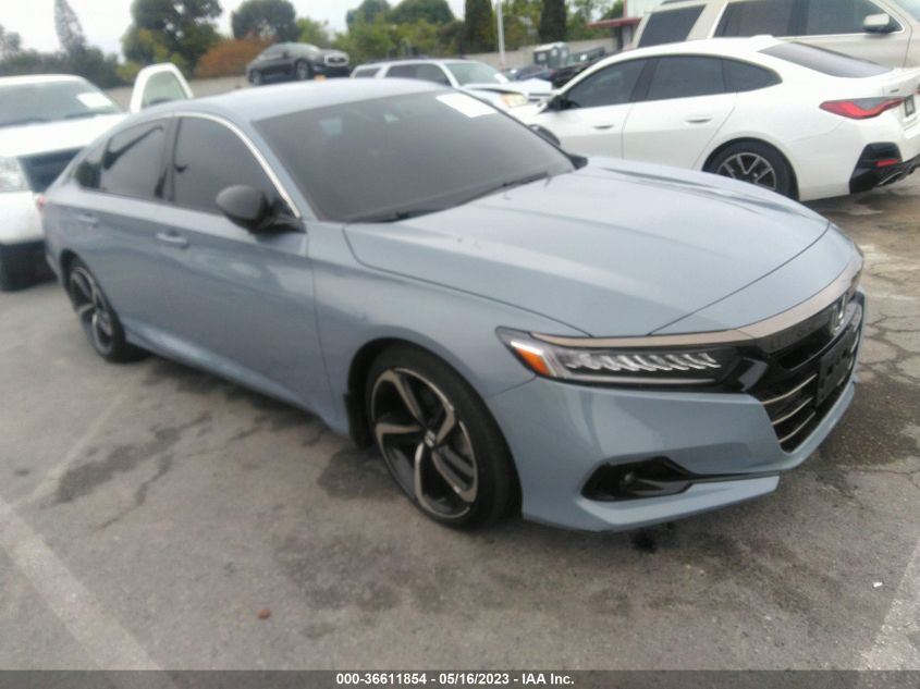 2021 HONDA ACCORD SEDAN SPORT SE - 1HGCV1F45MA118318
