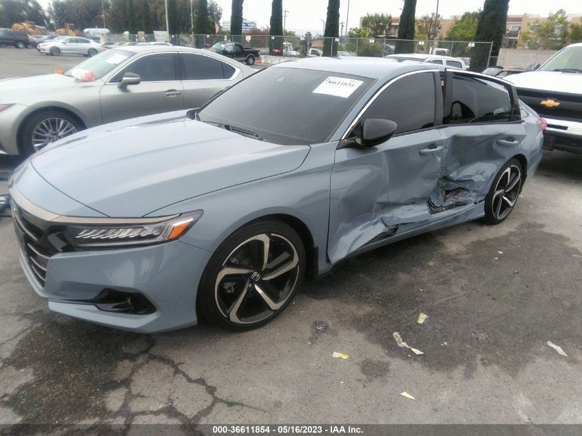 2021 HONDA ACCORD SEDAN SPORT SE - 1HGCV1F45MA118318