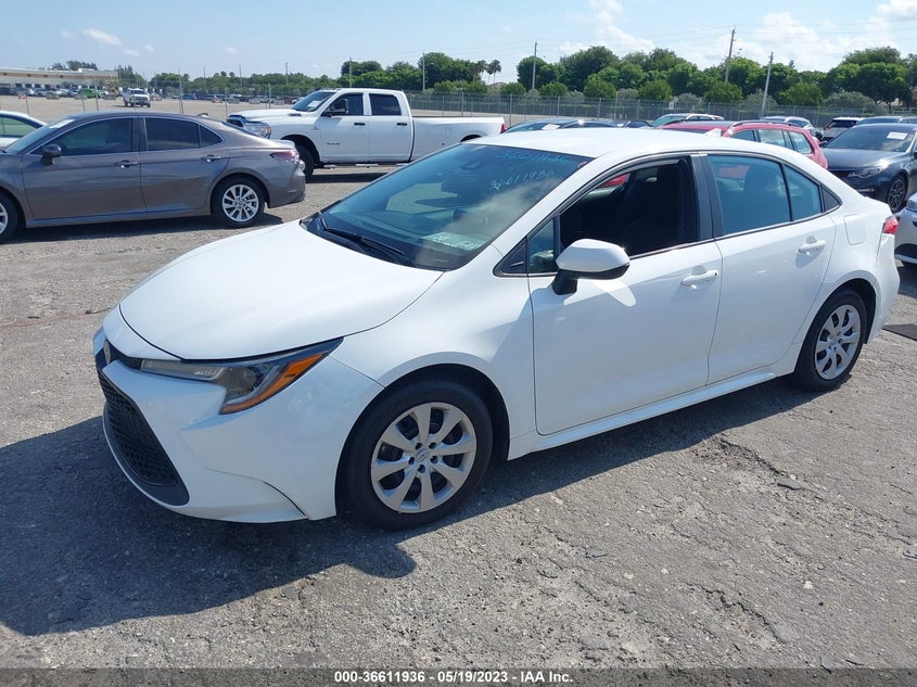 VIN 5YFEPRAE4LP076296 2020 TOYOTA COROLLA LE