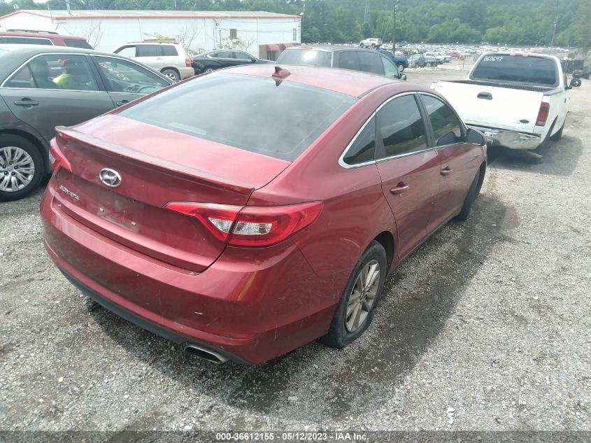 2015 HYUNDAI SONATA 2.4L SE - 5NPE24AFXFH005969