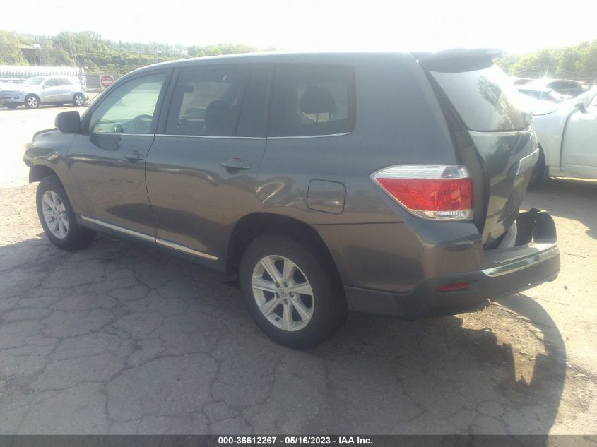 2013 TOYOTA HIGHLANDER - 5TDZA3EH7DS041216