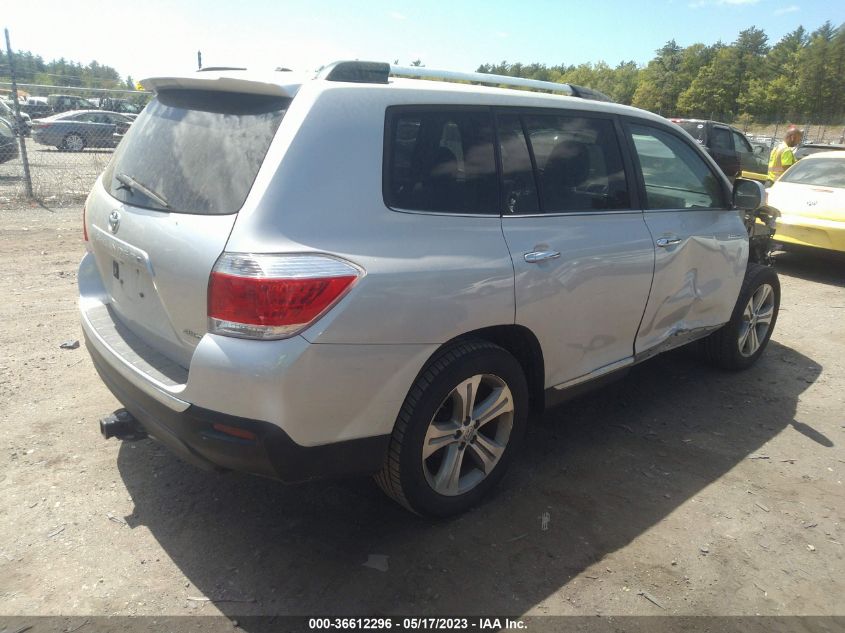 2013 TOYOTA HIGHLANDER LIMITED - 5TDDK3EH7DS206642