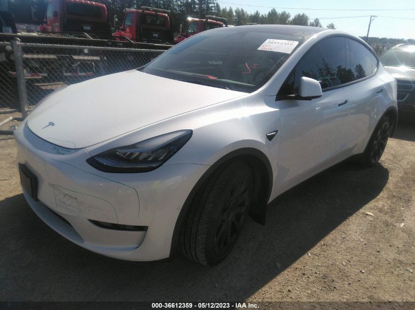 2021 TESLA MODEL Y LONG RANGE - 5YJYGAEE7MF212233