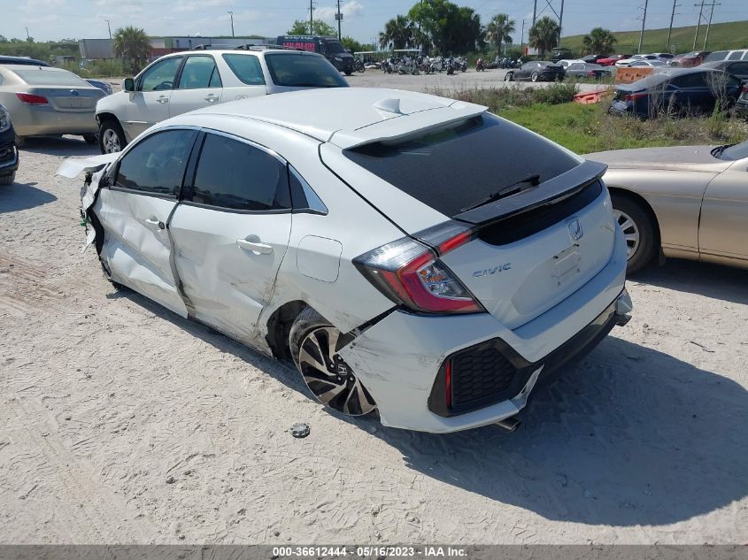 2017 HONDA CIVIC HATCHBACK LX - SHHFK7H22HU215992