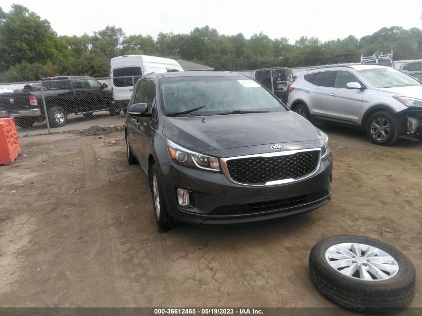 2017 KIA SEDONA EX - KNDMC5C18H6256616