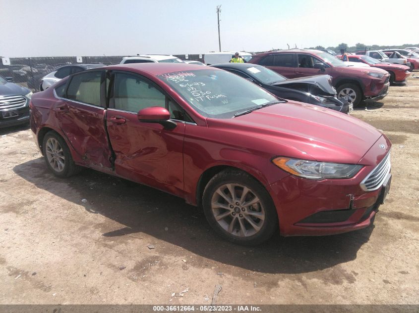 2017 FORD FUSION SE - 3FA6P0H77HR283831