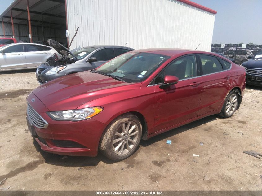 2017 FORD FUSION SE - 3FA6P0H77HR283831