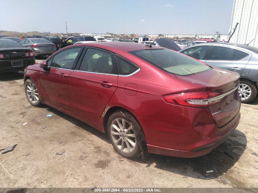 2017 FORD FUSION SE - 3FA6P0H77HR283831