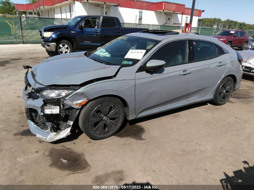 2019 HONDA CIVIC HATCHBACK EX-L NAVI - SHHFK7H86KU418735