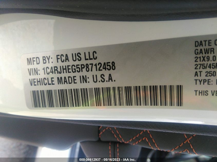 2023 JEEP GRAND CHEROKEE SUMMIT RESERVE - 1C4RJHEG5P8712458