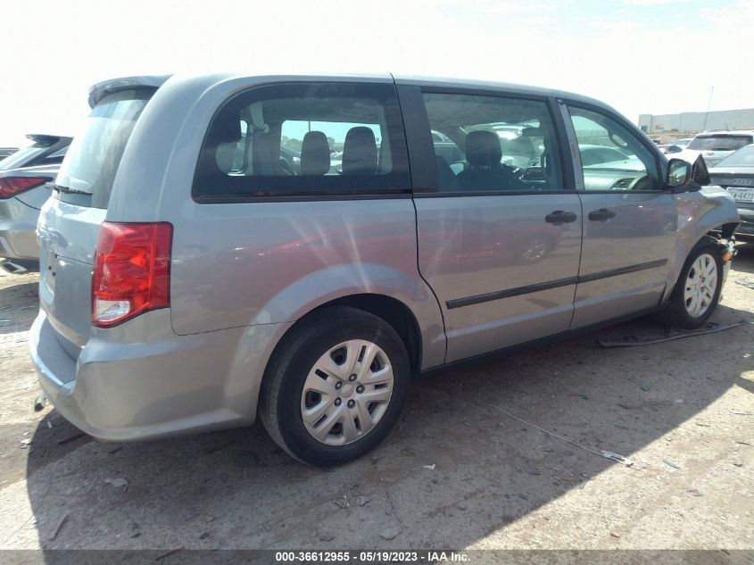 2014 DODGE GRAND CARAVAN AMERICAN VALUE PKG - 2C4RDGBGXER466336