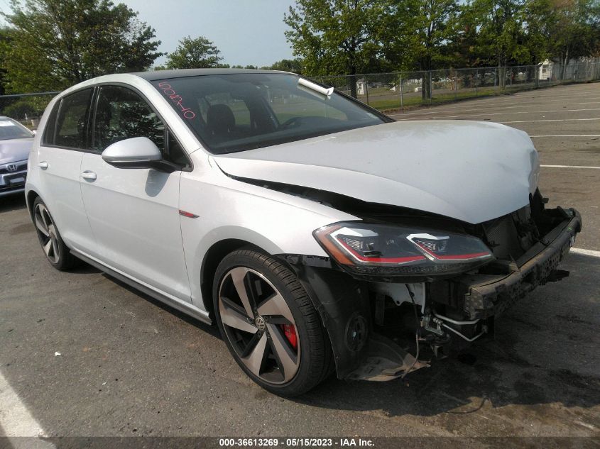 2019 VOLKSWAGEN GOLF GTI S/SE/AUTOBAHN - 3VW5T7AU0KM024321