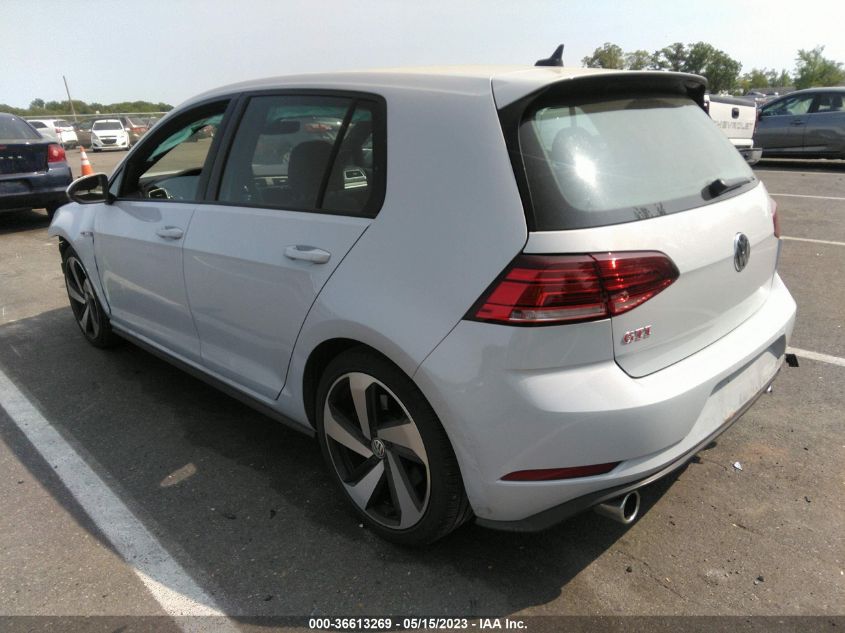 2019 VOLKSWAGEN GOLF GTI S/SE/AUTOBAHN - 3VW5T7AU0KM024321