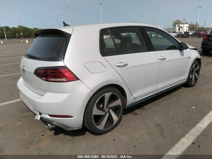 2019 VOLKSWAGEN GOLF GTI S/SE/AUTOBAHN - 3VW5T7AU0KM024321