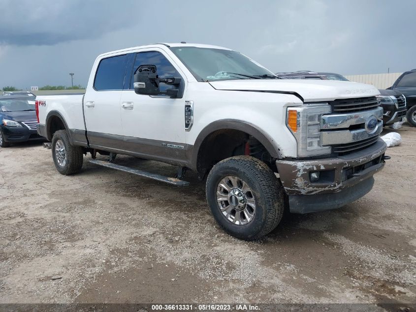 2017 FORD SUPER DUTY F-250 SRW LARIAT/PLATINUM - 1FT7W2BTXHEF47260