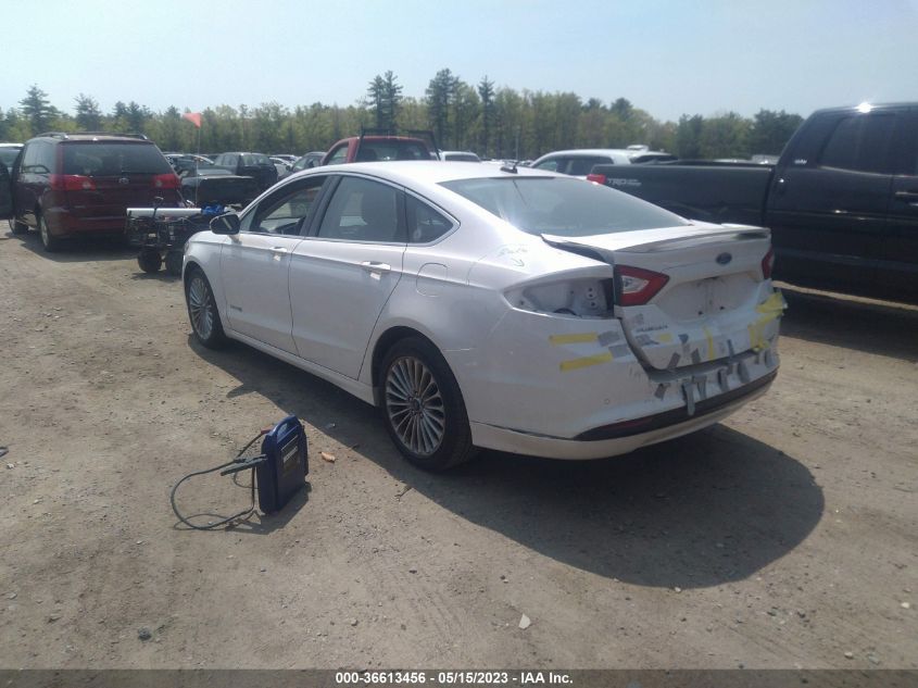 2013 FORD FUSION TITANIUM HYBRID - 3FA6P0RU2DR277126