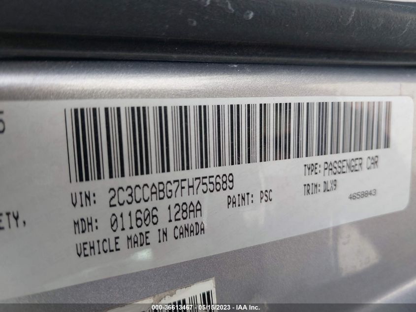2015 CHRYSLER 300 300S - 2C3CCABG7FH755689