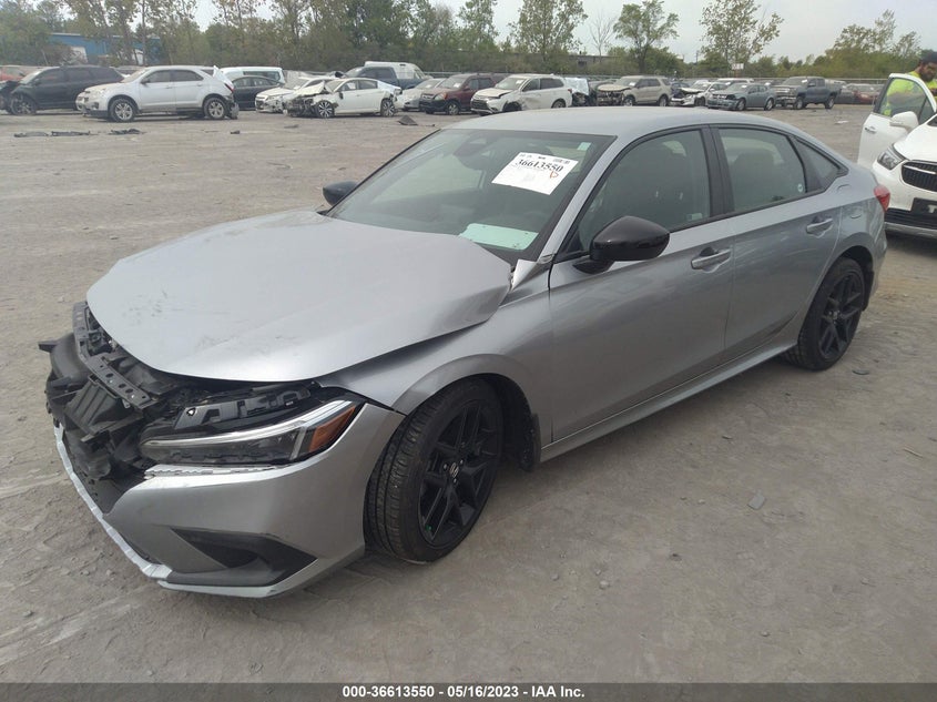VIN 2HGFE2F51NH609855 2022 HONDA CIVIC SEDAN SPORT