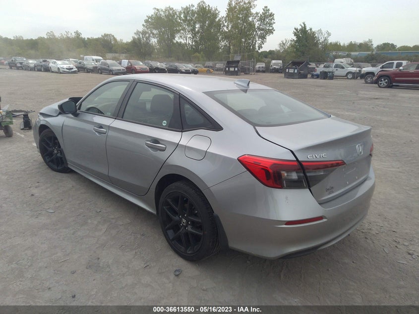 VIN 2HGFE2F51NH609855 2022 HONDA CIVIC SEDAN SPORT