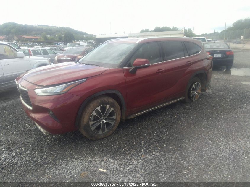 2020 TOYOTA HIGHLANDER XLE - 5TDHZRBH7LS507852