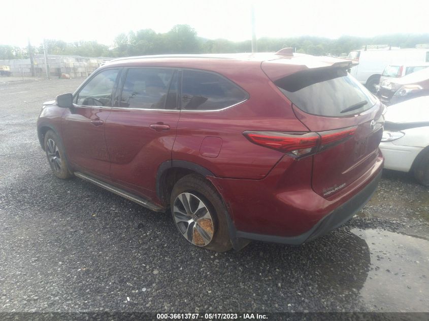 2020 TOYOTA HIGHLANDER XLE - 5TDHZRBH7LS507852