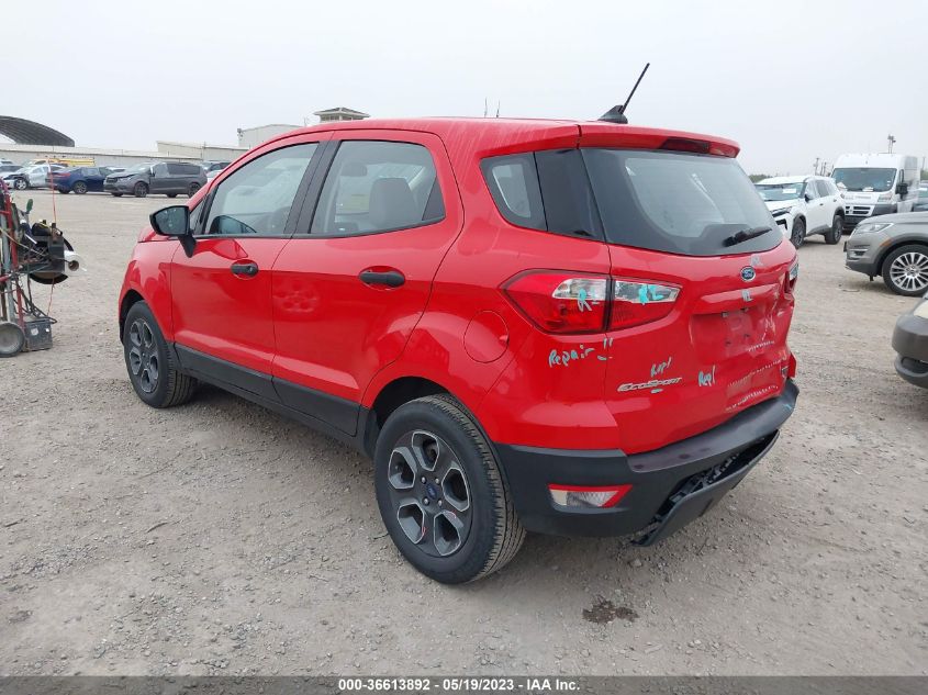 2020 FORD ECOSPORT S - MAJ3S2FE4LC378207