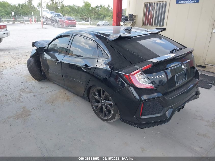 2018 HONDA CIVIC HATCHBACK SPORT - SHHFK7H49JU203829