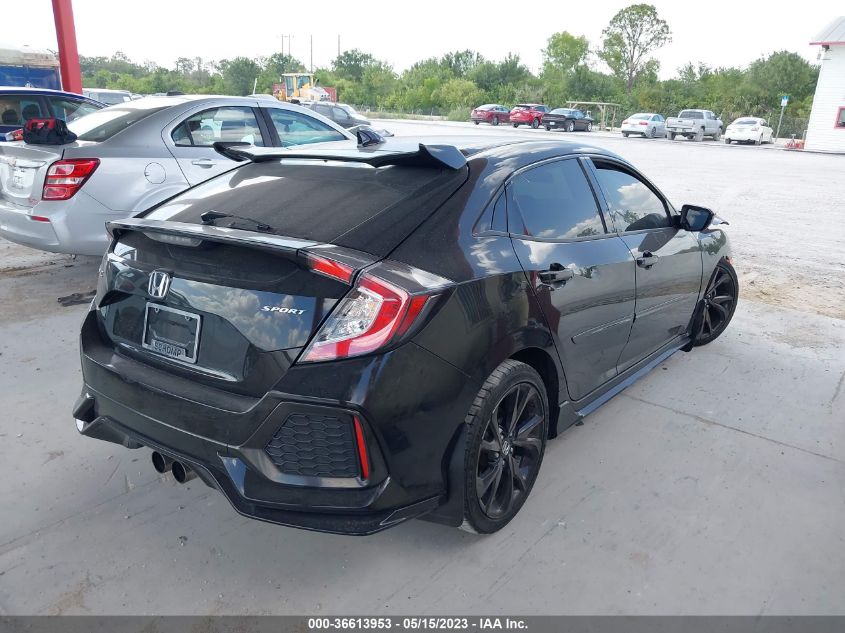 2018 HONDA CIVIC HATCHBACK SPORT - SHHFK7H49JU203829