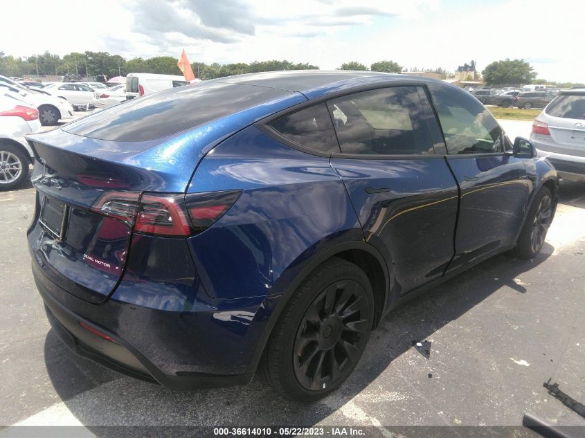 2022 TESLA MODEL Y LONG RANGE - 7SAYGAEE9NF425110