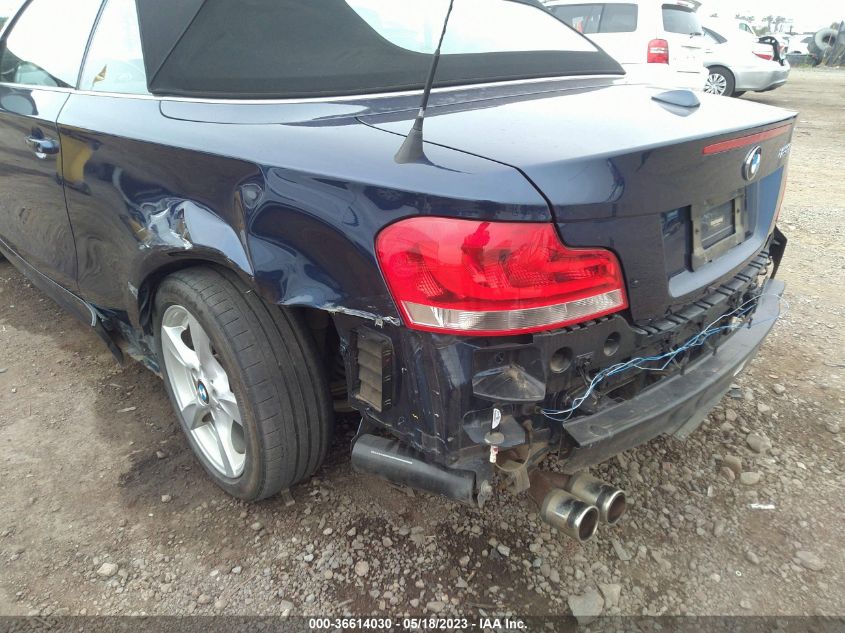2013 BMW 1 SERIES 128I WBAUL7C56DVE87691