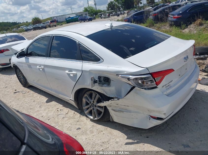 2015 HYUNDAI SONATA 2.4L SE - 5NPE24AF7FH147017