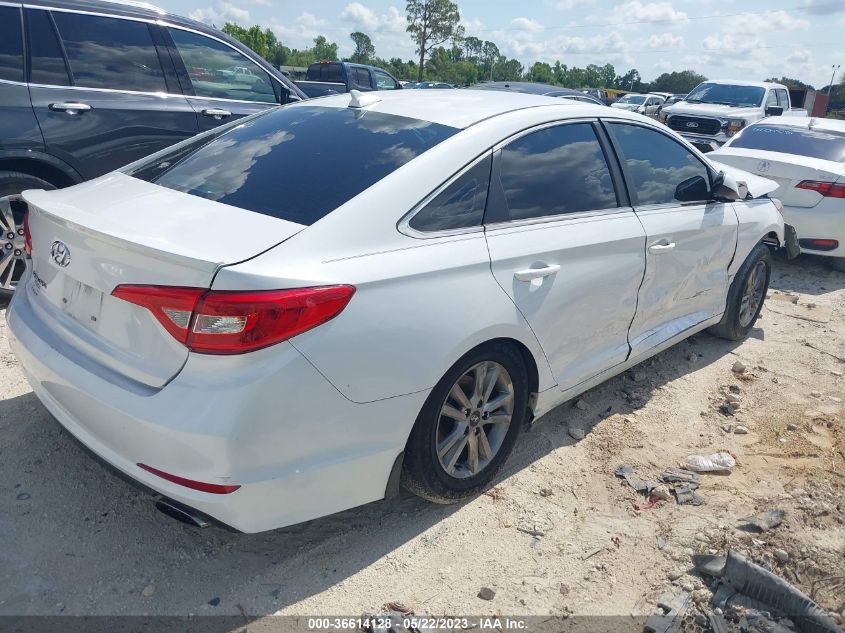 2015 HYUNDAI SONATA 2.4L SE - 5NPE24AF7FH147017