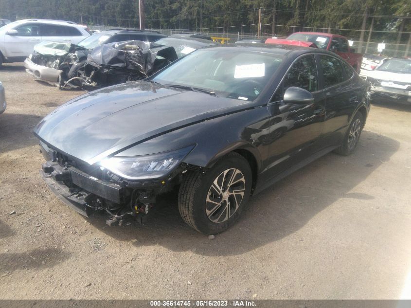2021 HYUNDAI SONATA HYBRID BLUE - KMHL24JJ2MA029288