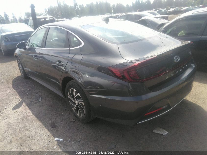 2021 HYUNDAI SONATA HYBRID BLUE - KMHL24JJ2MA029288