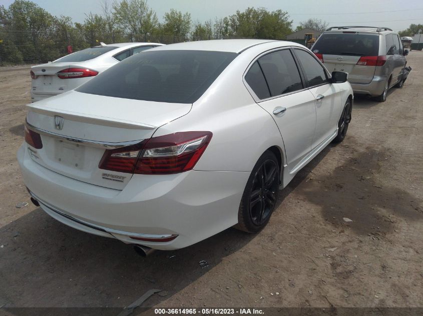 2017 HONDA ACCORD SEDAN SPORT SE - 1HGCR2F17HA175643