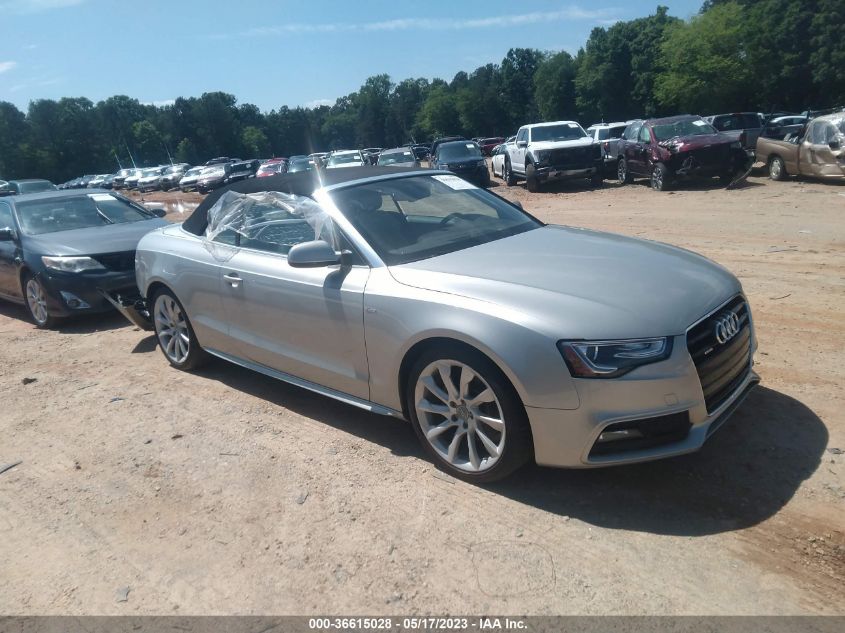 2015 AUDI A5 PREMIUM PLUS - WAUMFAFH4FN000627