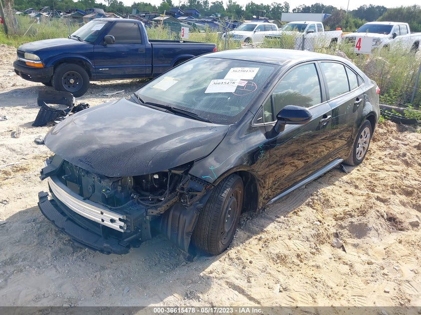 VIN JTDEPMAE5MJ181390 2021 TOYOTA COROLLA LE